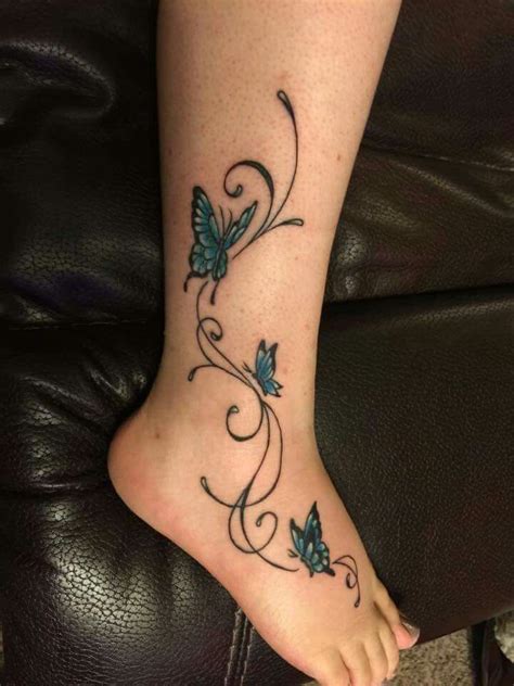 Butterfly Tattoo Designs For Ankle