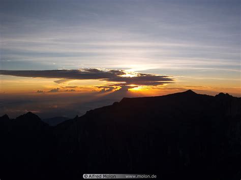 Photo of Sunrise on Mt Kinabalu. Sunrise on Mt Kinabalu, Mt Kinabalu National Park, Sabah, Malaysia