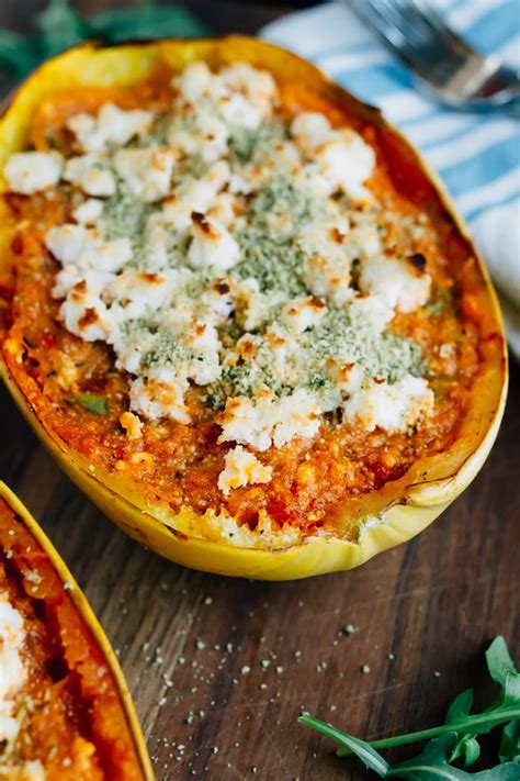 Spaghetti Squash Lasagna Bowls Vegan Gf Eating Bird Food