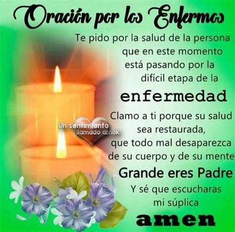 Oración cristiana para pedir salud por los enfermos Oraciones para