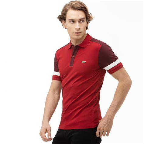 Lacoste Erkek Slim Fit Blok Desenli Bordo Polo 8 XL PH8743 Occasion