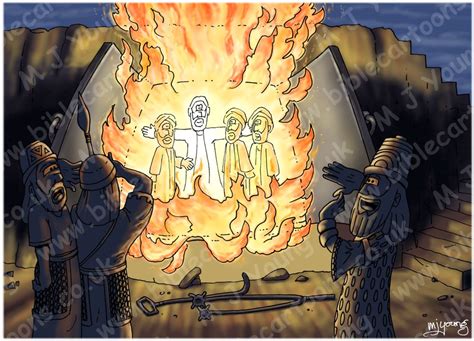 Daniel 03 - Fiery furnace - Scene 04 - The fourth man | Bible Cartoons