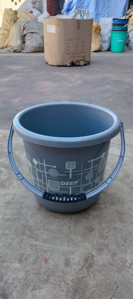 Blue Litre Plastic Bucket With Handle At Rs In Bhopal Id