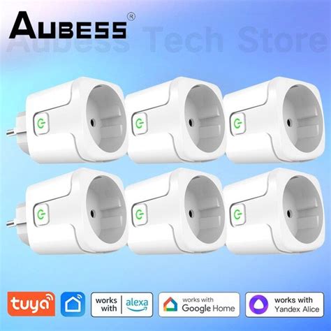 Aubess Wifi Zigbee Smart Plug Socket Eu A A With Power Monitor For