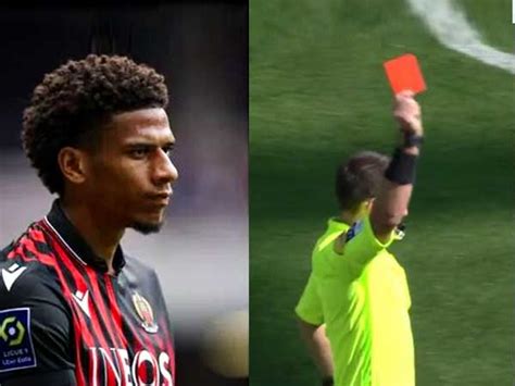 WATCH OGC Nice Defender Jean Clair Todibo Receives Red Card Inside