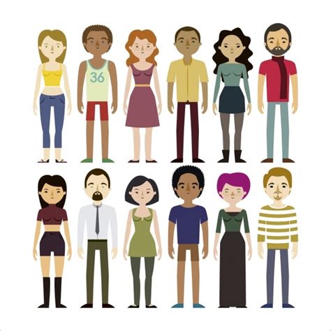 People Avatars Collection Vector Free Download