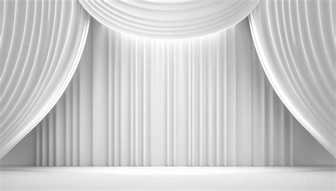 White soft pastel Curtain Stage Award Background. Trophy on White Carpet pastel Background ...