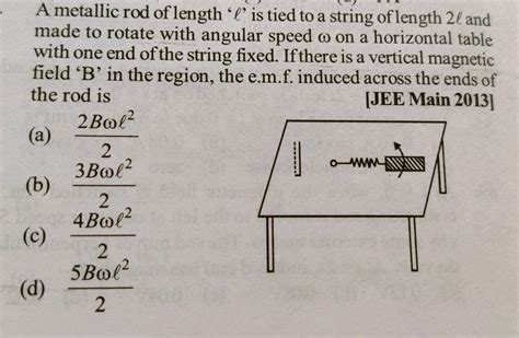 A Rod Of Mass M And Length L Is Connected With A Light Rod Of Length L