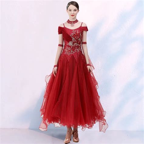 Standard Ballroom Dance Dresses Women Haute Couture Waltz Dancing Skirt