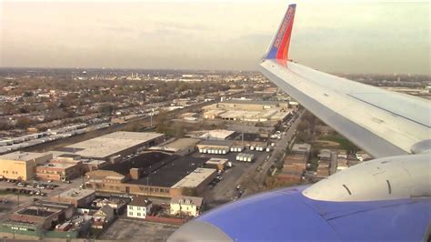 Incredible Approach And Landing At Chicago Midway Airport On Southwest