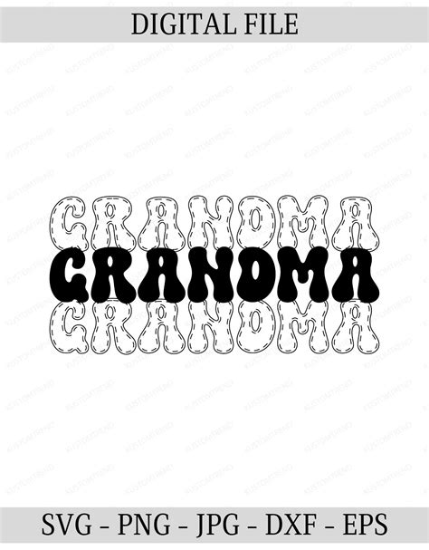 Grandma Svg Only The Best Moms Get Promoted To Grandma Etsy