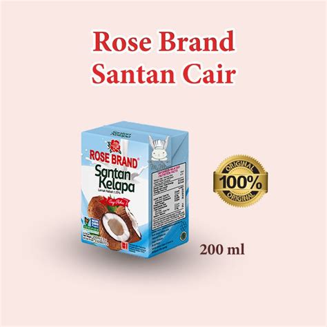 Jual Santan Kelapa Cair Rose Brand 200ml Shopee Indonesia