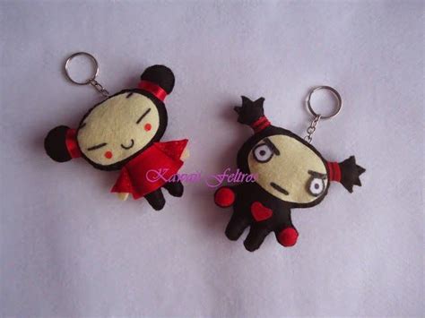 Viva Artesanato Pucca E Garu Em Feltro Com Molde Pucca E Garu Pucca