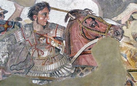 Alexander Mosaic, detail with Alexander | Alexander the great, Battle of issus, Greek history