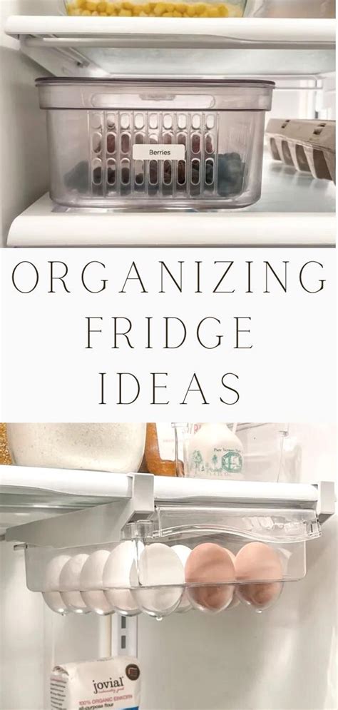 Best Way To Organize A Side By Side Fridge Small Fridge Organization