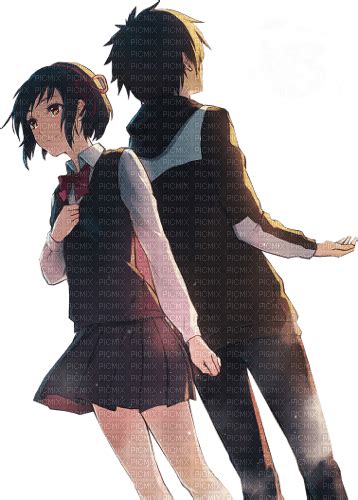 Mitsuha And Taki Your Name Mitsuha Miyamizu Taki Tachibana Your Name Anime Manga