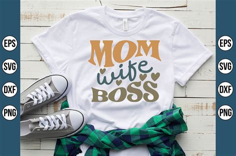 Mom Wife Boss Svg Graphic By Creativemomenul022 · Creative Fabrica