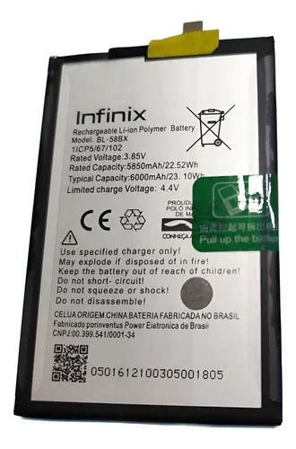 Flex Carga Bateria Bl 58bx P Infinix Hot 11 Hot 11 Play Parcelamento Sem Juros