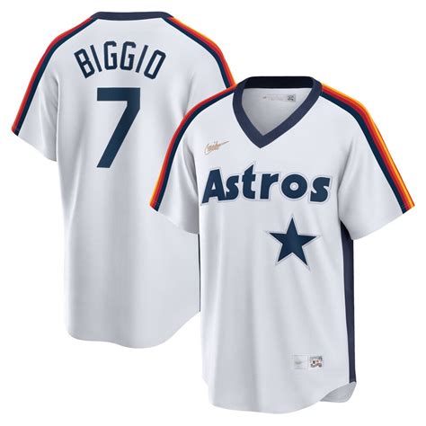 Mens Houston Astros Craig Biggio Nike White Home Cooperstown