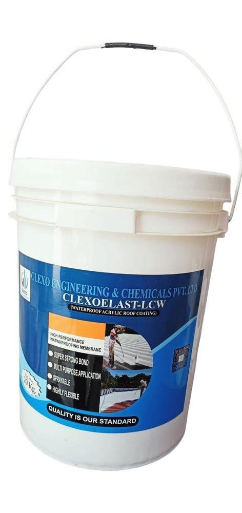 CLEXOELAST LCW Elastomeric Acrylic Liquid Waterproofing Coating At