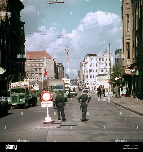 View On Border Crossing Station Friedrich Street In Berlin Germany