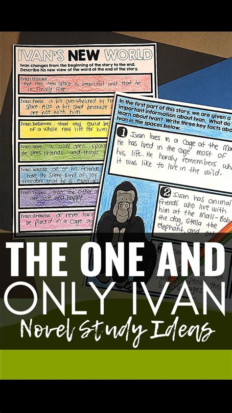 The One And Only Ivan Novel Study Activities Artofit