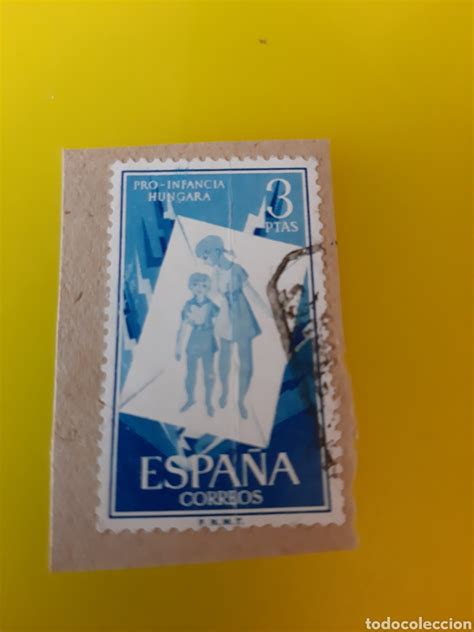 españa 1956 pro infancia húngara 3 pesetas usad Comprar sellos usados