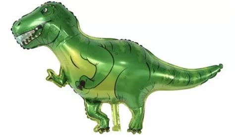 12 Balão Metalizado Dinossauro Jurássico Verde 107 60cm Parcelamento