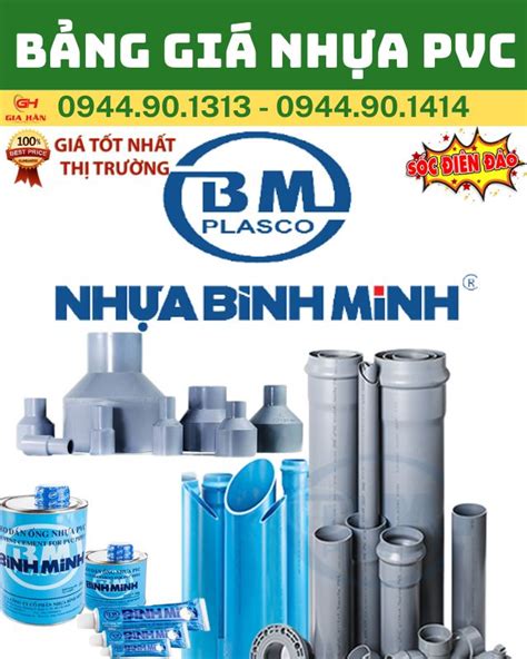 Ống Nhựa PVC l Nhựa Bình Minh l Bảng Giá l Chiết Khấu Cao