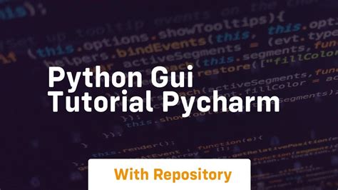 Python Gui Tutorial Pycharm Youtube