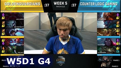 Golden Guardians Vs CLG Week 5 Day 1 S8 NA LCS Summer 2018 GGS Vs