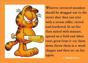 50 Garfield I Hate Mondays Quotes Images Pics