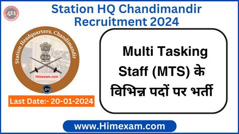 Station Hq Chandimandir Multi Tasking Staff Mts Recruitment