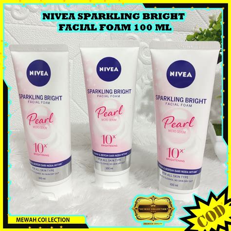 Jual Nivea Sparkling Bright Facial Foam Ml Pearl Membantu