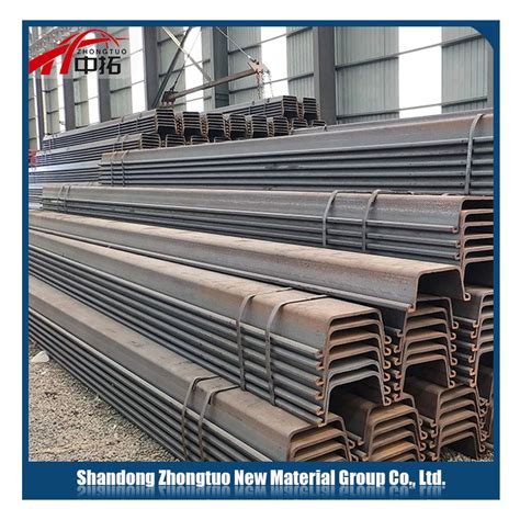 600X355X7 U Z Shape Type Sy295 Sy390 Hot Rolled Steel Sheet Pile