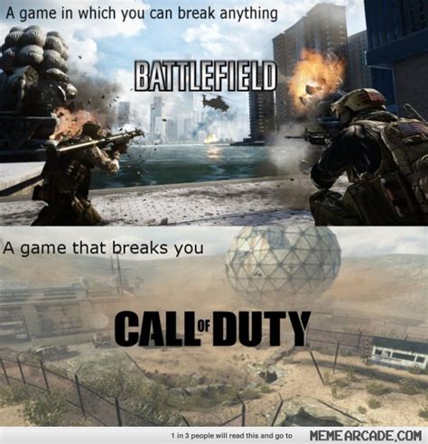 Battlefield Vs Cod Meme