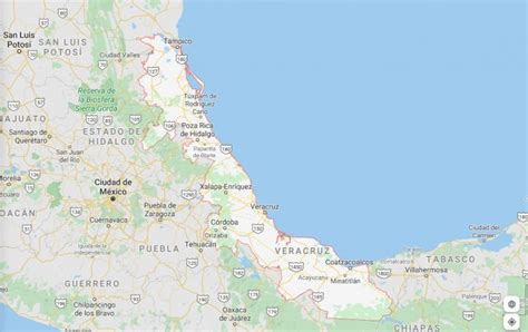 Mapa De Veracruz Con Municipios Estado De Veracruz México Mapastop