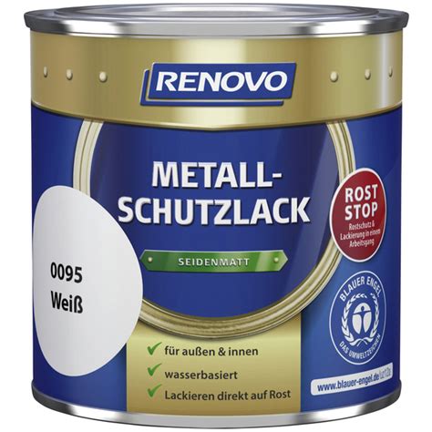 RENOVO Metallschutzlack seidenmatt, weiß RAL 0095 - hagebau.de