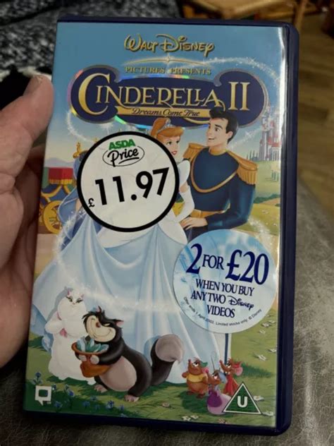 Walt Disney Cinderella Ii Vhs Pal Vhs Rare New Sealed