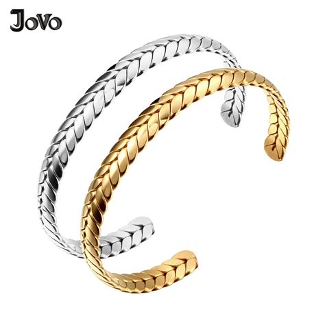 Unique Stainless Steel Bracelets Bangle Luxury Open Cuff Love