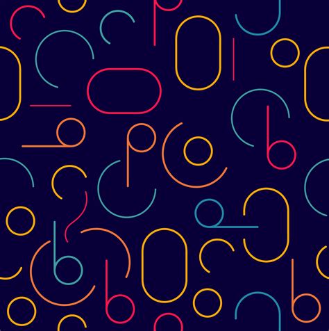 Retro Colorful Seamless Circle Pattern 673166 Vector Art At Vecteezy