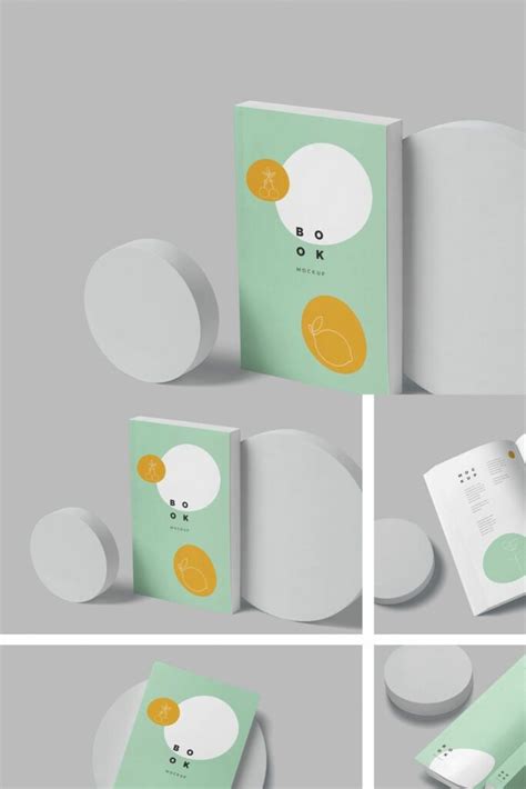 Crown Octavo Soft Cover Book Mockups MasterBundles