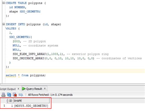 Oracle Sdo Geometery Datatype Databasefaqs