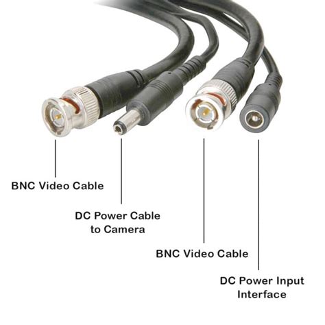 Sentry Cctv Camera Cable M Feet Bnc Video Power Cable For Hd Cctv