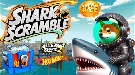 Shark Scramble Speed Race HotWheels Crate HW Chute Cmdr