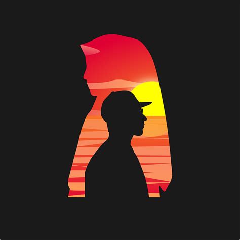 Silhouette Sunset Love - Free vector graphic on Pixabay