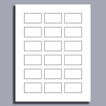 18 Rectangles Blank Template Printable By Structureofdreams TpT