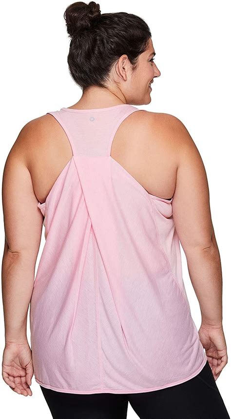 Womens Plus Size Sleeveless Relaxed Fashion Workout Yoga Tank Top In