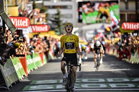 Tour De France 2018 Team Skys Geraint Thomas Wins Stage 12 On Alpe D