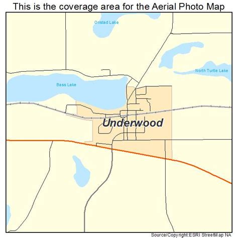 Aerial Photography Map of Underwood, MN Minnesota